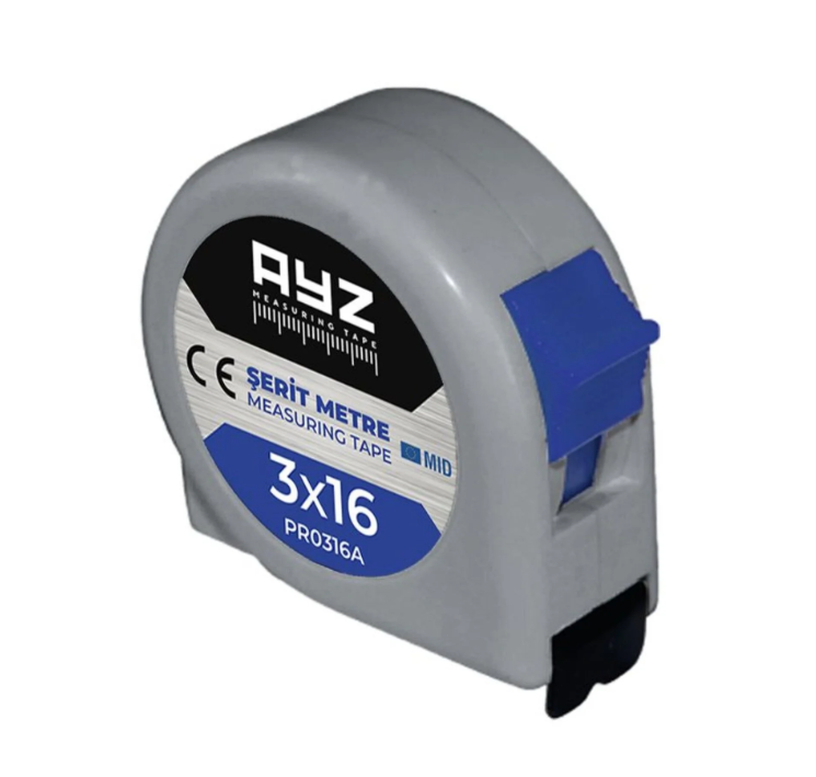 AYZ ŞERİT METRE GRİ 3*16